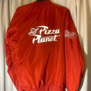 Red pizza planet jacket from toy story !